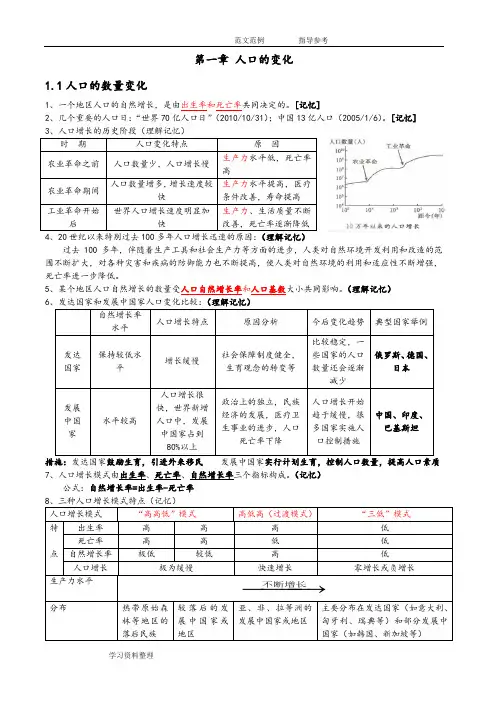 (word完整版)高中地理必修二知识点总结完整版,推荐文档