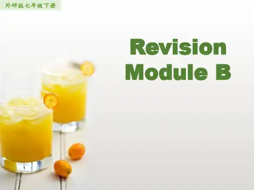 外研(新标准)版七年级下Revision module B 教学课件 (共43张PPT)
