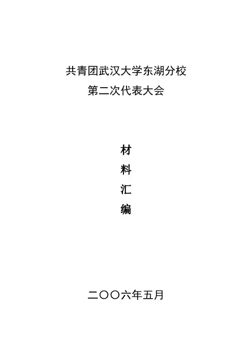 团代会资料汇编