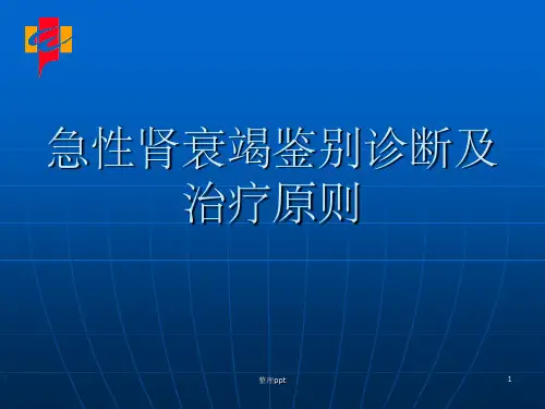 急性肾衰竭鉴别诊断及治疗原则