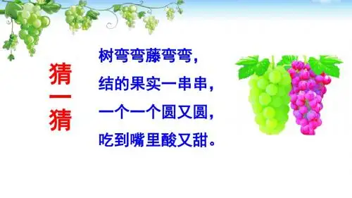 人教版二年级语文上册11 葡萄沟[人教版部编本二上】