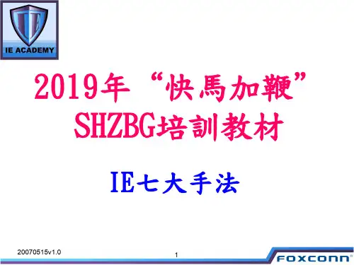 IE七大手法的讲义-PPT文档资料85页