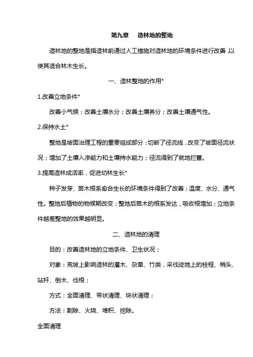09造林地的整地