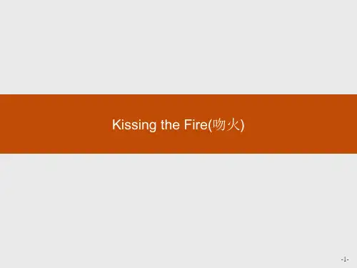人教版选修《中国现代诗歌散文欣赏》散文部分第8课《KISSINGTHEFIRE(吻火)》课件(10张