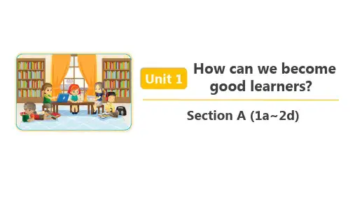 人教版九年级英语 Unit 1 Section A (1a~2d) 精品课件