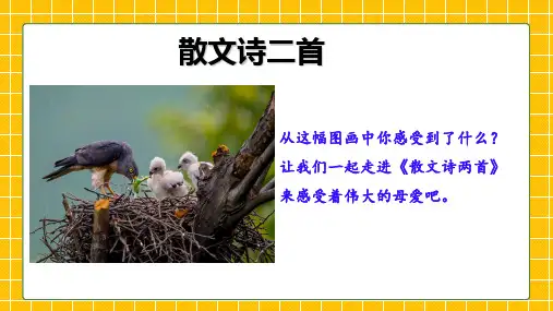 第7课《散文诗二首》课件部编版语文七年级上册
