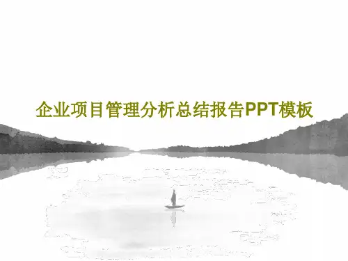 企业项目管理分析总结报告PPT模板24页PPT