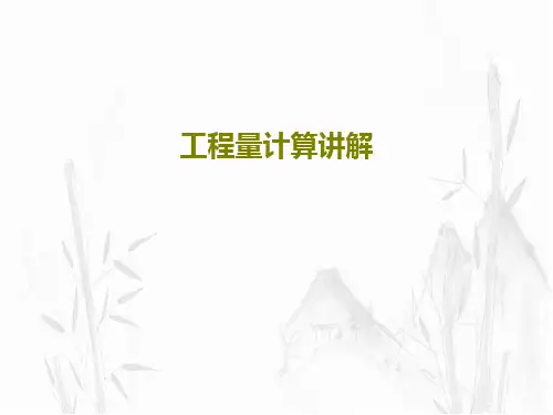工程量计算讲解共92页文档