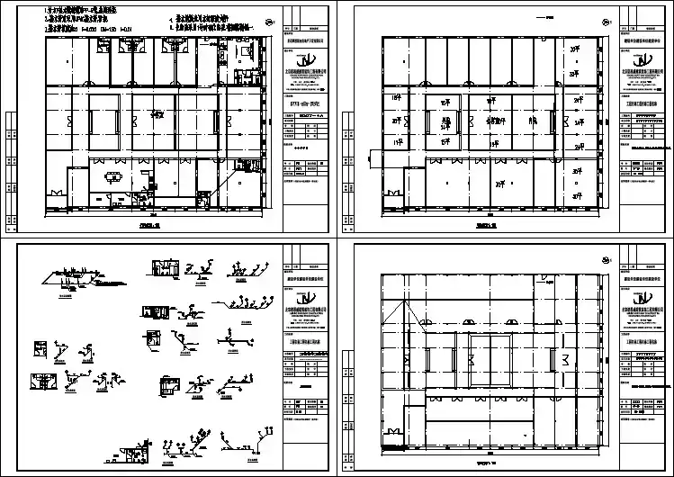 北房某地区经典四合院建筑设计cad户型图
