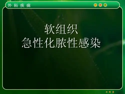 2012执业医师培训课件外科软组织感染