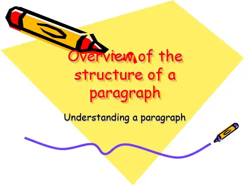 paragraph structure 2 段落结构