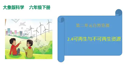 2.4可再生与不可再生资源课件(33张PPT+素材)