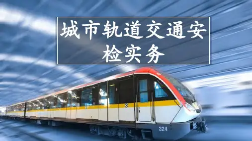 11城市轨道交通安检工作概述 ppt课件