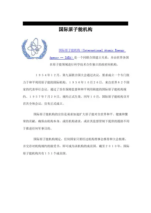 国际原子能机构