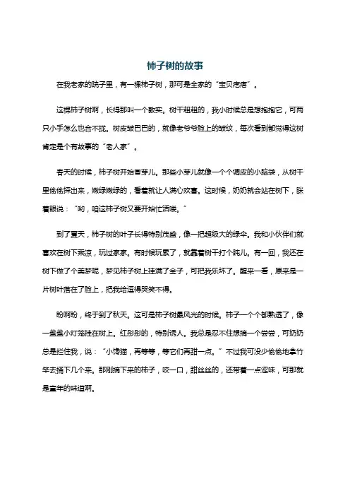 柿子树的故事