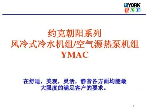 约克中央空调YMAC产品推广演示