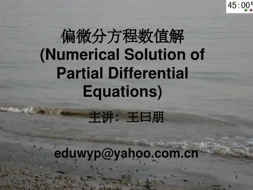 偏微分方程数值解PPT课件