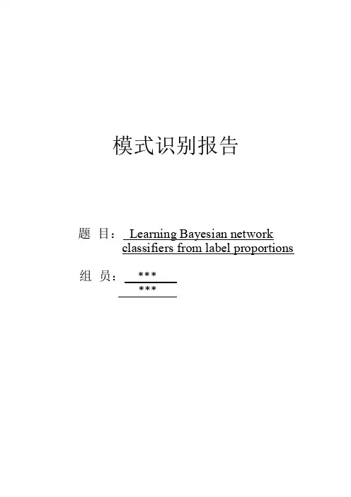 模式识别报告