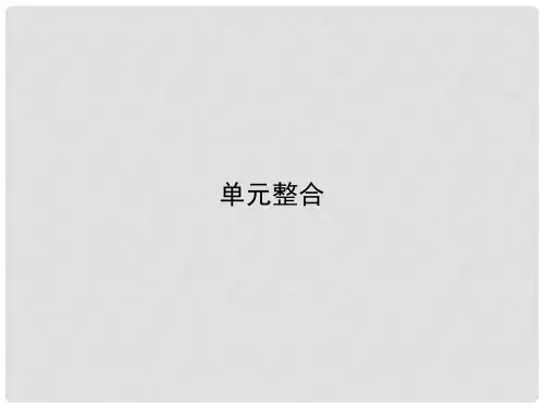 高中历史 第七单元 苏联的社会主义建设单元整合课件 