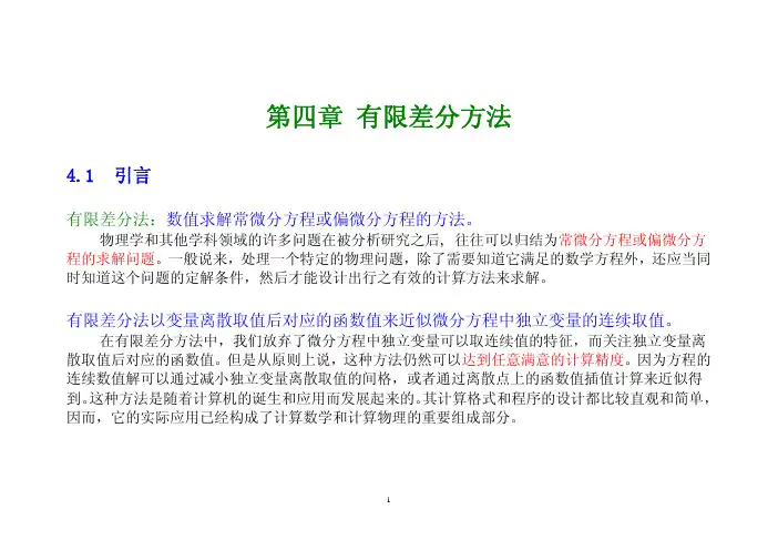 有限差分方法(图像处理必学)知识点讲解