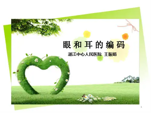 国际疾病分类编码员培训(ICD眼和耳疾病篇节)PPT课件