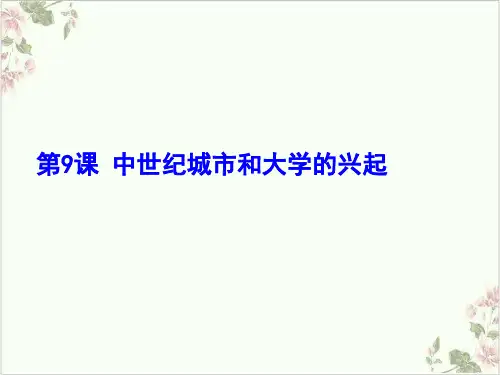 (部编)《中世纪城市和大学的兴起》ppt课件3