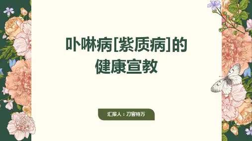 卟啉病PPT课件