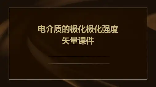 电介质的极化极化强度矢量课件