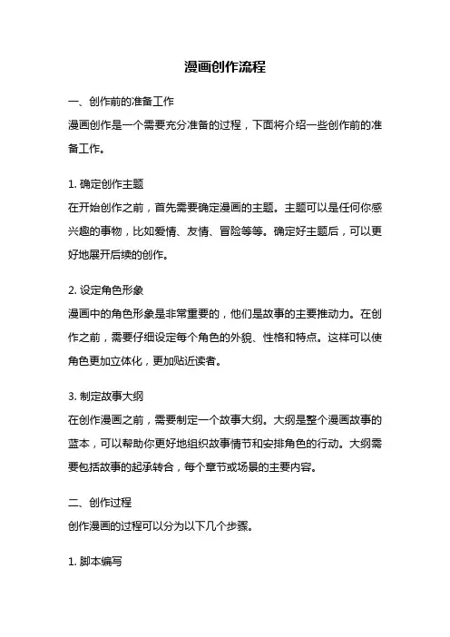 漫画创作流程