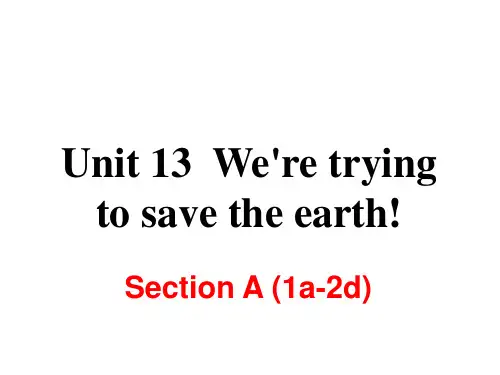 初中英语-Unit 13 Section A (1a-2d)