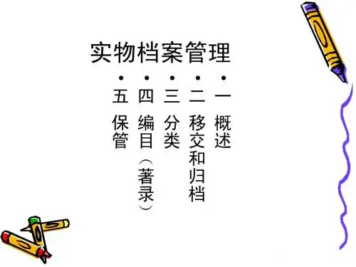 实物档案管理
