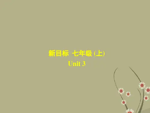 七年级英语上册 Unit3 I love my family Section B 1课件 人教新目标版