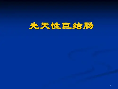 先天性巨结肠护理PPT课件