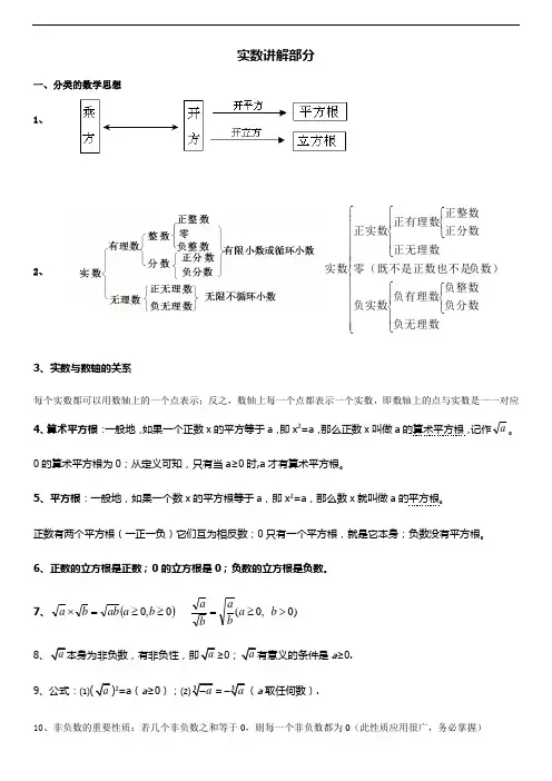 实数初步认识讲解