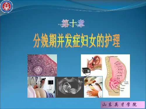 分娩期并发症妇女的护理PPT课件