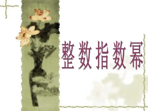 整数指数幂(一)PPT课件