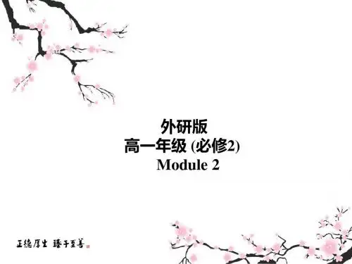 2018年秋外研版高中英语必修二课件：Module2 Listening(共24张PPT)