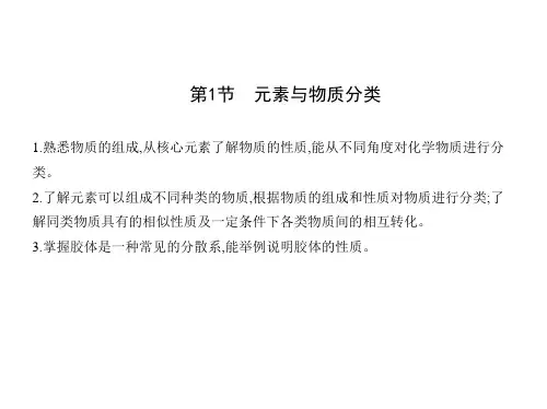 新鲁科版必修1第2章第1节元素与物质分类课件(31张)