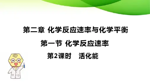 化学反应速率(第二课时)课件-高二上学期化学人教版(2019)选择性必修1