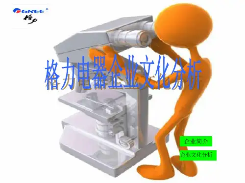 格力电器企业文化分析讲解