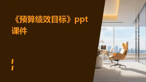 《预算绩效目标》课件