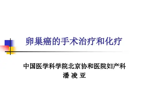 卵巢癌的手术治疗及化疗(护)