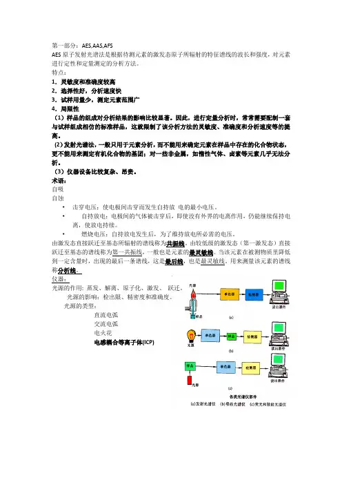 (完整版)武汉大学版仪器分析知识点总结(适用考中科院的同学)