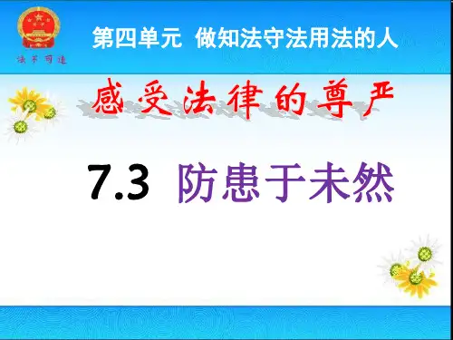 7.3防患于未然4939630页PPT