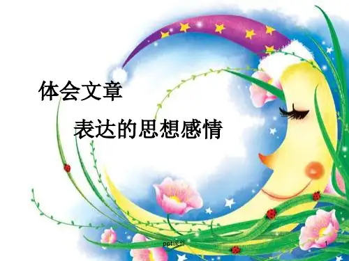 体会文章表达的思想感情  ppt课件