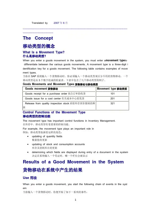 SAP 移动类型讲解