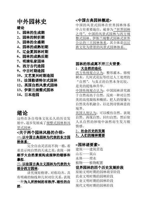 中外园林史