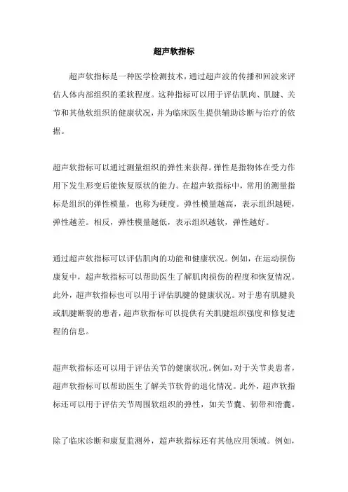 超声软指标