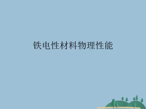 铁电性材料物理性能