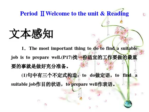 牛津译林版高中英语模块11 Unit 2 PeriodⅡ课件